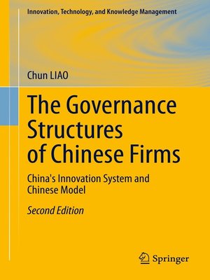 cover image of The Governance Structures of Chinese Firms